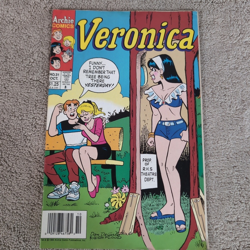 Archie Comics Veronica No. 31 October 1993 Vintage Dan DeCarlo Lisa Frank Ad
